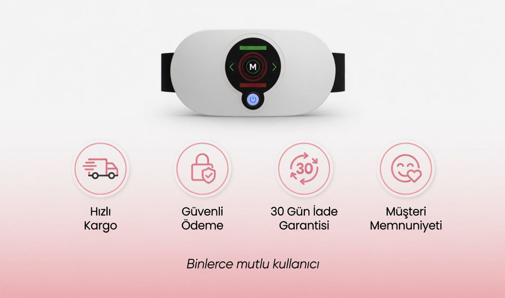 Isıtmalı Şarjlı – Regl Kemeri Masaj Aleti